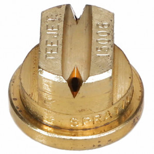 TeeJet Double Outlet Flat Spray Tip, 150°, Brass, Size 06 #AG001481