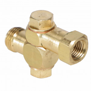 Brass Single Swivel Nozzle Body, 1/4" FPT X 11/16" MPT #AG001693