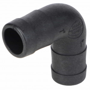1" Poly Hose Barb Elbow, 90° #AG051849