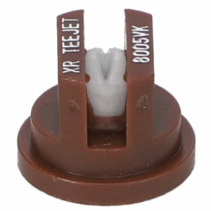 TeeJet Extended Range Flat Spray Tip, 80°, Size 05, Ceramic with polypropylene VisiFlo Color-coding #AG054699