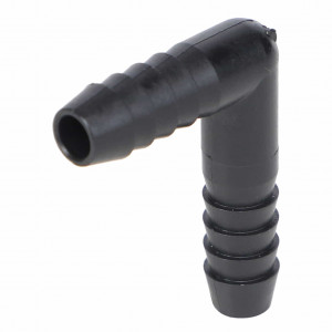 Pentair Hypro Hose Barb Elbow Fitting, Poly, 3/8" X 3/8" #AG054982