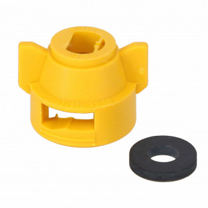 Quick TeeJet Cap for Large Capacity Flat Fans, Yellow #AG055208 Quick TeeJet Cap for Large Capacity Flat Fans, Yellow #AG055208