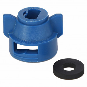 Quick TeeJet Cap for Large Capacity Flat Fans, Blue #AG055210 Quick TeeJet Cap for Large Capacity Flat Fans, Blue #AG055210