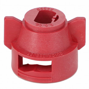 Quick TeeJet Cap for Large Capacity Flat Fans, Red #AG055211 Quick TeeJet Cap for Large Capacity Flat Fans, Red #AG055211