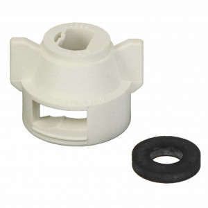Quick TeeJet Cap for Large Capacity Flat Fans, White #AG055212 Quick TeeJet Cap for Large Capacity Flat Fans, White #AG055212