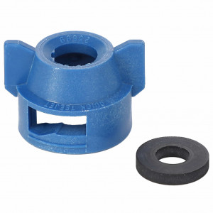 Quick TeeJet Cap with Round Hole and Locating Nib, Blue #AG055221 Quick TeeJet Cap with Round Hole and Locating Nib, Blue #AG055221