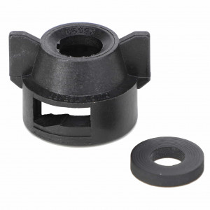 Quick TeeJet Cap with Round Hole and Locating Nib, Black #AG055224 Quick TeeJet Cap with Round Hole and Locating Nib, Black #AG055224