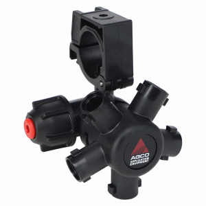 Pentair Hypro Left-Hand 5-Way Nozzle Body for Wet Boom, 1" #AG429830