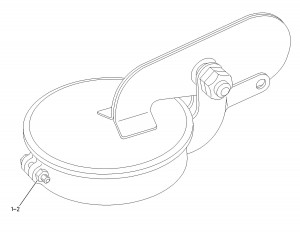 Крышка, Exhaust Rain Cap CTP for CAT #9S-7148