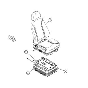 Сиденье с подвеской | Suspension Seat #489-1166 (4891166)