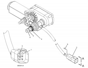 Электродвигатель стеклоочистителя, Motor Gp - Wip Blumag for CAT #330-5014