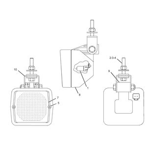 Лампа напольная | 24V Suspended Mounted Flood Lamp #219-6487 (2196487)