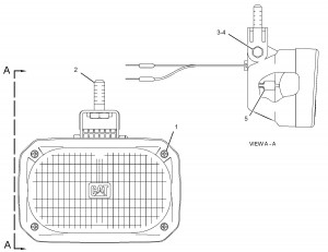 Лампа напольная, Lamp Gp - Floo CTP for CAT #242-3519