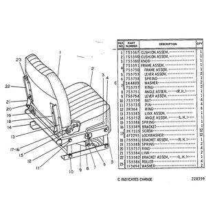 Сиденье в сборе (регулируемое) | Seat Assembly (Adjustable) #5S-0045 (5S0045) Сиденье в сборе (регулируемое) | Seat Assembly (Adjustable) #5S-0045 (5S0045)