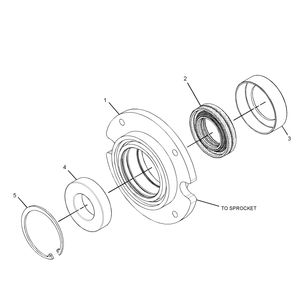 Подшипник ведущего колеса | Sprocket Bearing Group #278-1240 (2781240)