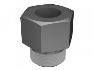 Переходник, 1 1/16-12 Hex Head Straight Adapter For Pipe CTP for CAT #6L-9952