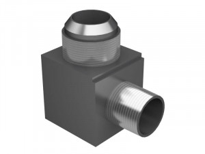 Переходной коленчатый патрубок, 46.00 mm Long 90 Degree Elbow Adapter Blumag for CAT #9L-4007