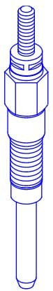 Запальная свеча в сборе, Engine Glow Plug Blumag for CAT #307-8672 Запальная свеча в сборе, Engine Glow Plug Blumag for CAT #307-8672