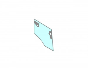Стекло двери, 5 mm Thickness Lower Left Hand Door Glass Blumag for CAT #273-6170 Стекло двери, 5 mm Thickness Lower Left Hand Door Glass Blumag for CAT #273-6170