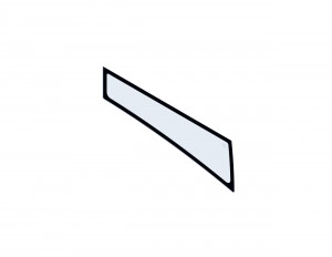 Боковое окно, Side Window Blumag for CAT #370-1490 Боковое окно, Side Window Blumag for CAT #370-1490