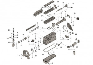 Комплект нижних прокладок двигателя, Lower Engine Gasket Set #3011472