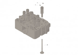 Комплект выпускного клапана, Exhaust Valve Kit #3800891