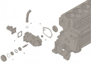 Комплект для ремонта водяного насоса, Water Pump Repair Kit #3801710
