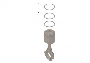 Комплект поршневых колец, Piston Ring Set #3802429 Комплект поршневых колец, Piston Ring Set #3802429