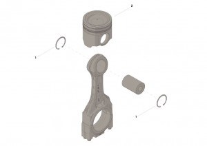 Комплект поршней двигателя, Engine Piston Kit #3803758
