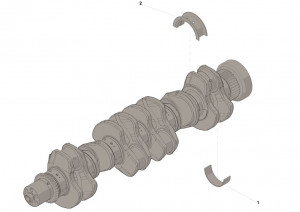 Упорный подшипник коленчатого вала, Crankshaft Thrust Bearing #3945928