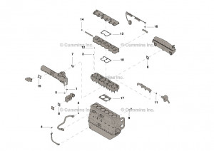 Комплект верхних прокладок двигателя, Upper Engine Gasket Set #4024919