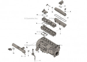 Комплект верхних прокладок двигателя, Upper Engine Gasket Set #4024945