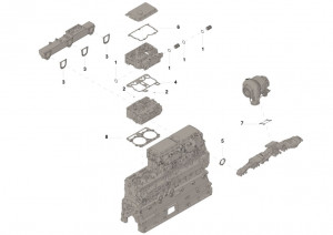 Комплект прокладок, Single Head Gasket Set #4024958