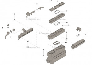 Комплект верхних прокладок двигателя, Upper Engine Gasket Set #4024959