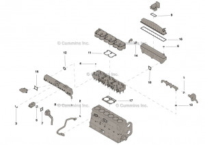 Комплект верхних прокладок двигателя, Upper Engine Gasket Set #4024961