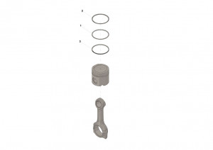 Комплект поршневых колец, Piston Ring Set #4089644 Комплект поршневых колец, Piston Ring Set #4089644