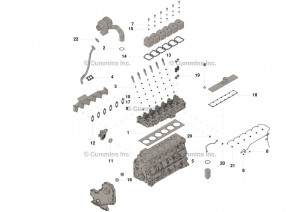 Комплект верхних прокладок двигателя, Upper Engine Gasket Set #4089649
