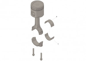 Connection Rod Bearing (.50) Set #4089805