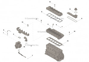 Комплект верхних прокладок двигателя, Upper Engine Gasket Set #4090037