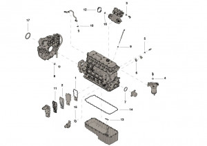 Комплект прокладок нижней части двигателя, Lower Engine Gasket Kit #4376091