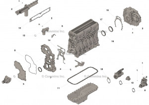 Комплект прокладок нижней части двигателя, Lower Engine Gasket Kit #4376221