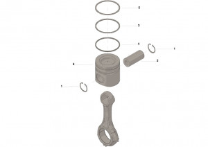 Комплект поршней двигателя, Engine Piston Kit #4376348 Комплект поршней двигателя, Engine Piston Kit #4376348