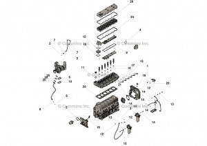 Комплект верхней прокладки двигателя, Upper Engine Gasket Kit #4955229