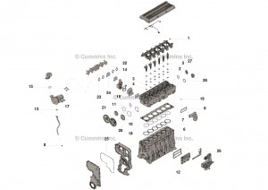 Комплект верхней прокладки двигателя, Upper Engine Gasket Kit #4955594