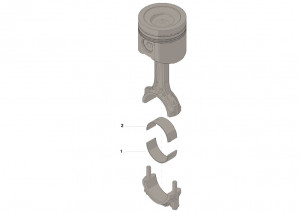 Шатунный подшипник, Connecting Rod Bearing #4993835