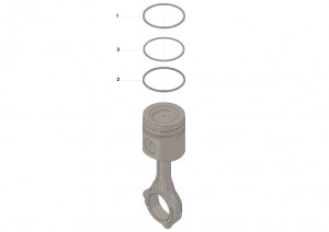 Комплект поршневых колец, Piston Ring Kit #5344780 Комплект поршневых колец, Piston Ring Kit #5344780