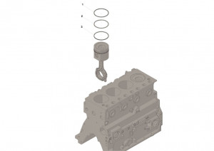 Комплект поршневых колец, Piston Ring Kit #5345253 Комплект поршневых колец, Piston Ring Kit #5345253