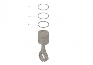 Комплект поршневых колец, Piston Ring Kit #5405722