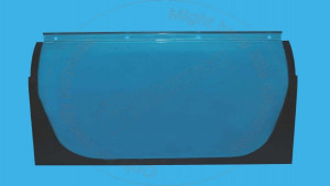 Стекло верхнее, 860 mm Length Top Safety Glass Blumag for CAT #167-4067