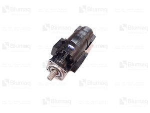 Блок насоса шестеренчатого, 2 Section Front And Rear Hydraulic Pump Blumag for CAT #237-3960